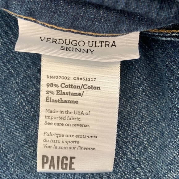 Never Worn Paige Distressed Ultra Skinny Jeans - Picture 5 of 10